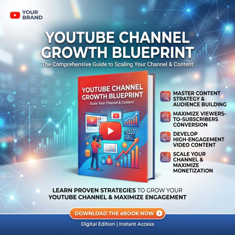 YouTube Channel Growth Blueprint (Digital eBook)
